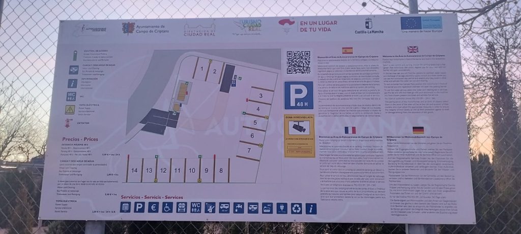 Campo de Criptana – Bereich für Autocaravanas
